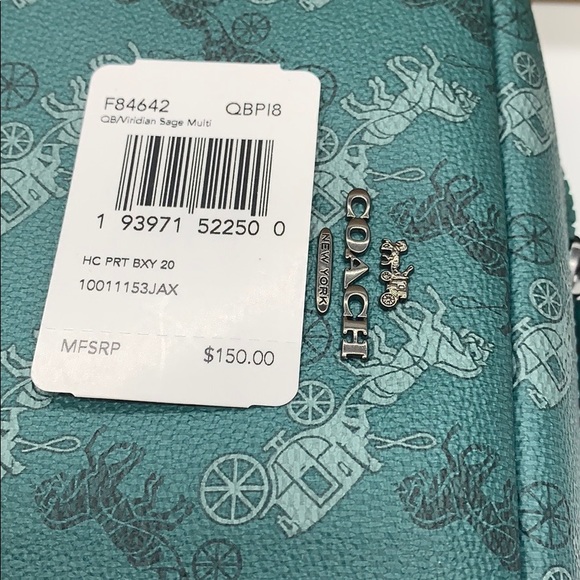 BOXY COSMETIC CASE WITH HORSE AND CARRIAGE PRINT - Picture 8 of 16